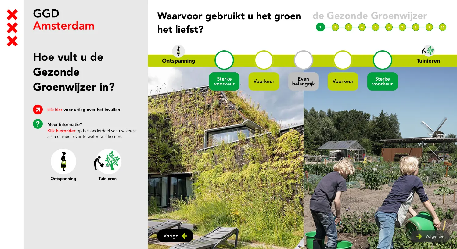 Groenwijzer applicatie - Digitale vragenlijst voor bewonersvoorkeuren over groen in de buurt
